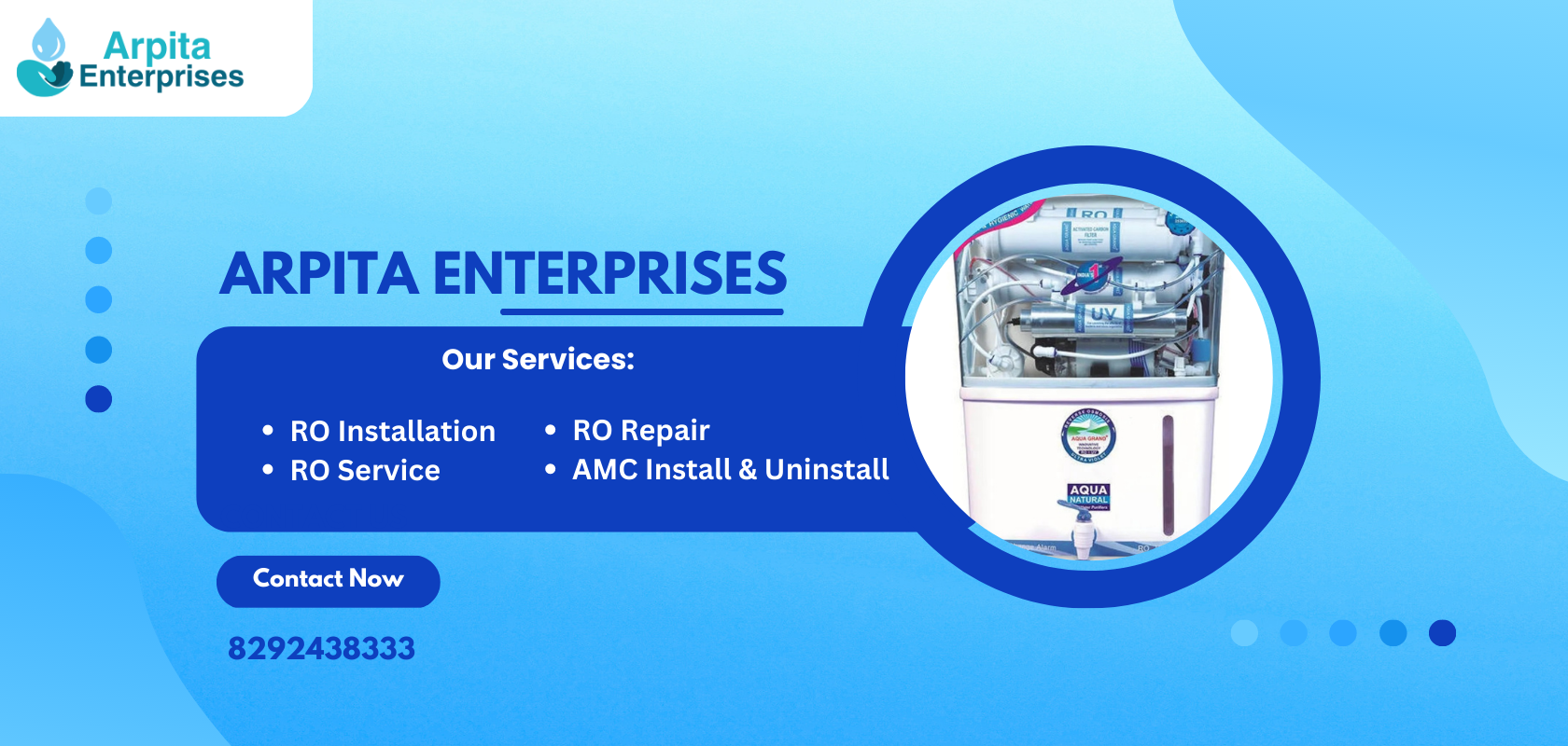 ARPITA ENTERPRISES (2) — Website Banner design by Abhijit